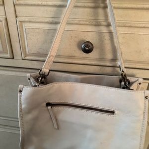 Bone shoulder/crossbody convertible bag
